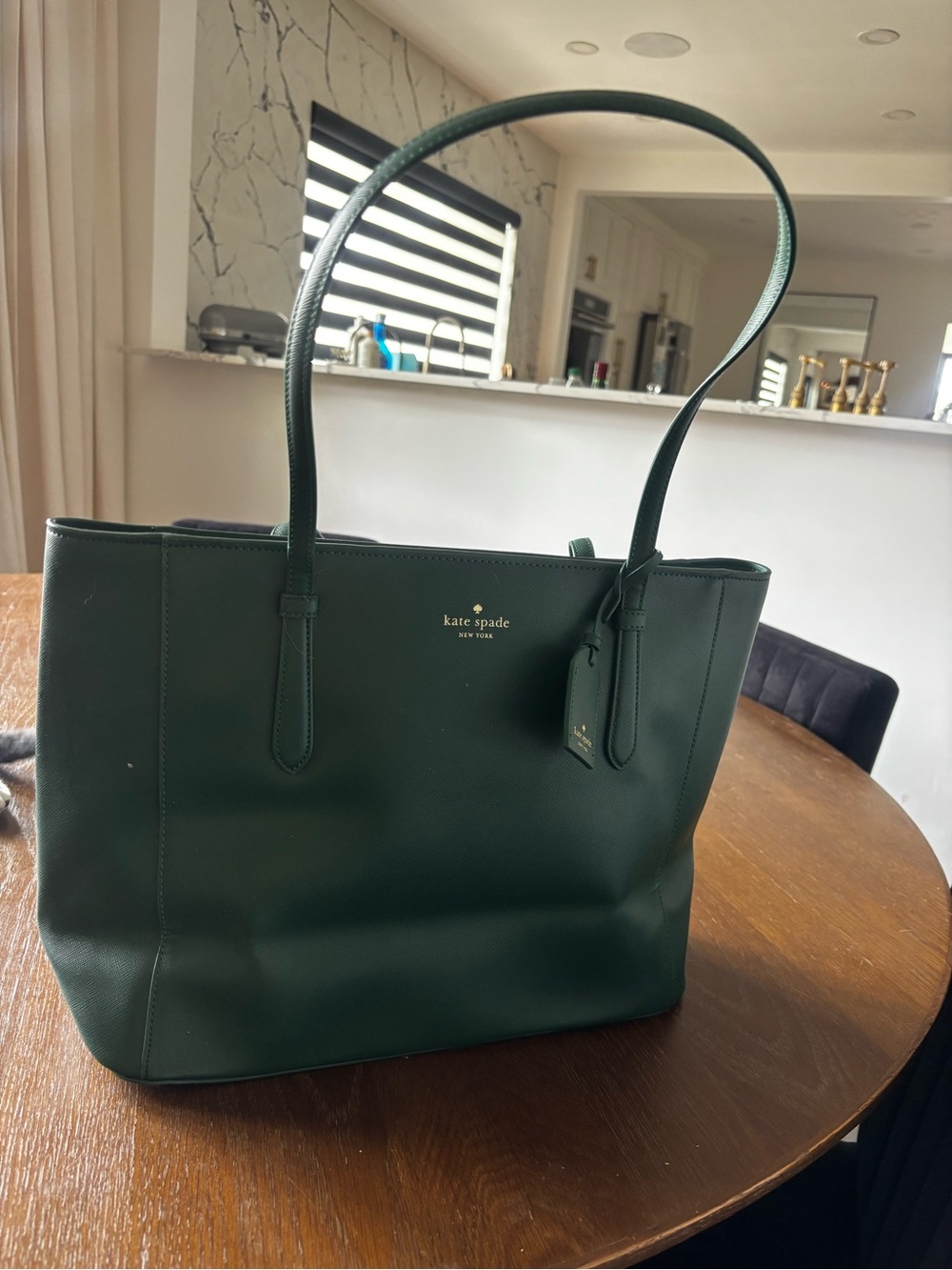 kate spade Forest Green Leather Tote